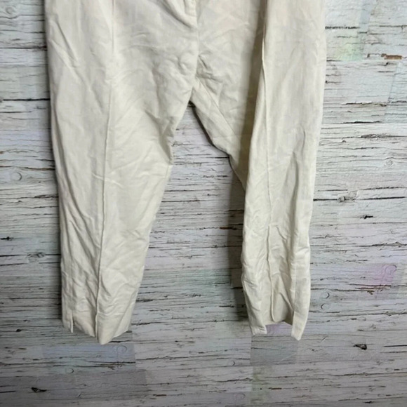 Halston heritage cream tan pants trousers  size 4 - Picture 2 of 8